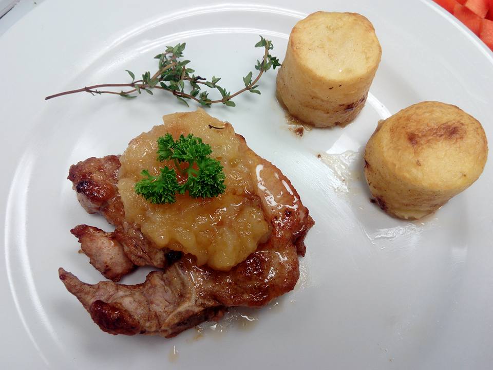 DIY Pork Chop, Apple Sauce, Fondant Potatoes1